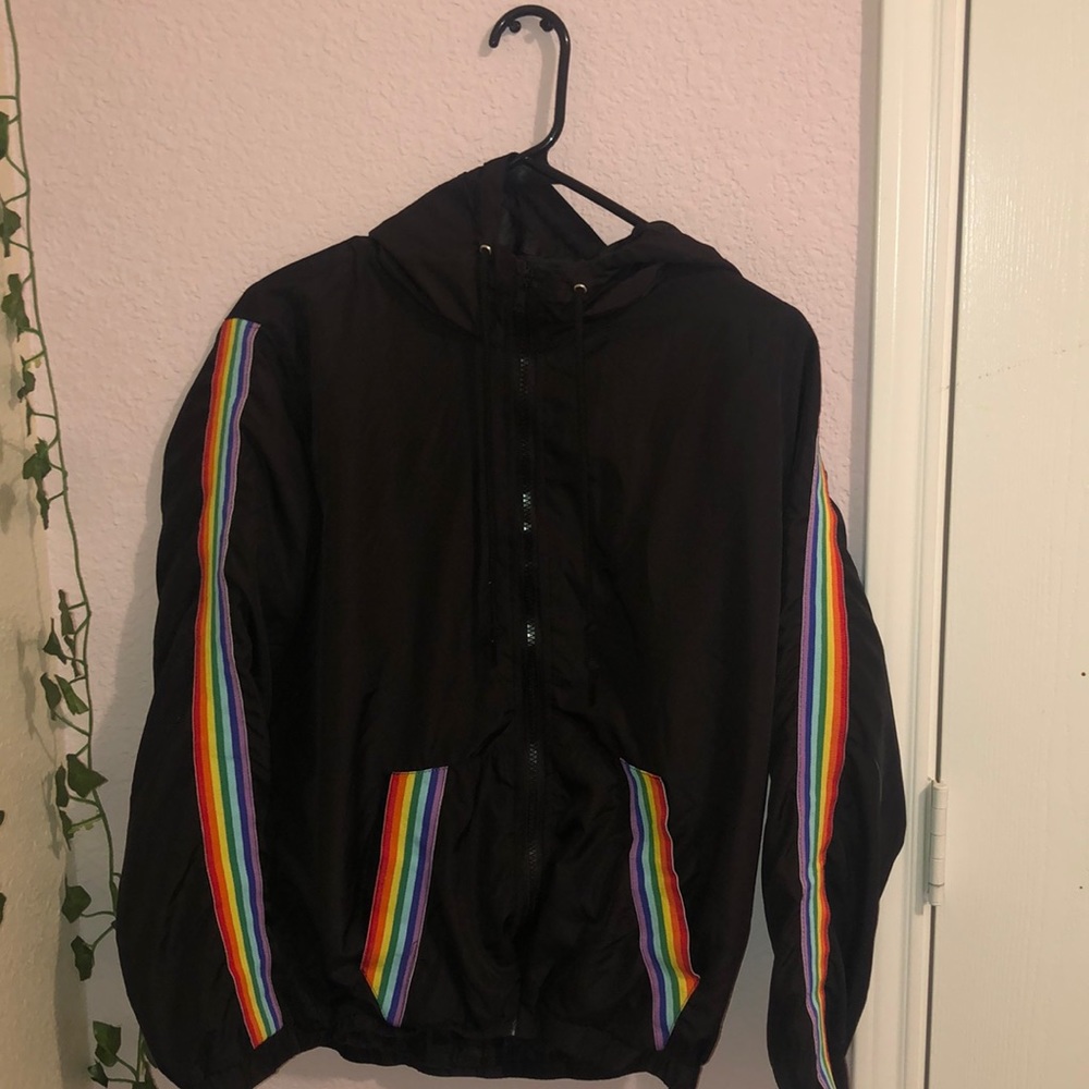 Multi color windbreaker